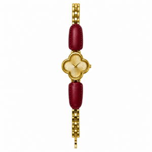 Clover-Shaped Gold Women's Watch