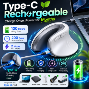 Protoarc NM11 NL Ergonomic Mouse ( White)