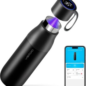 Smart Water Bottle with apps control (Black)
