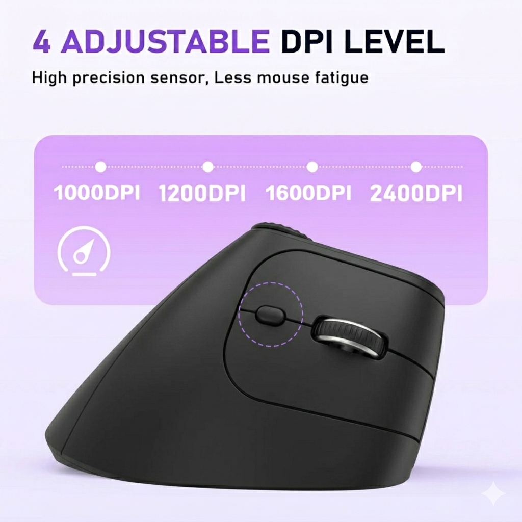 4 Adjustable DPI levels JOMAA