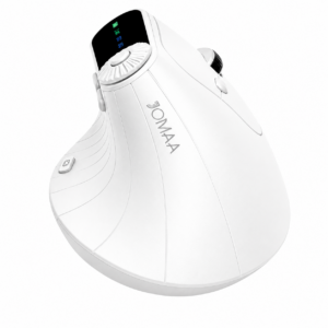 JOMAA Smart Ergonomic Vertical Mouse with LED Display - White