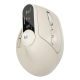 Monster Smart Ergonomic Vertical Mouse with LED Display-Off White