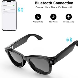 AI Smart Glasses With Camera – Photo & Video Recording, Real-Time Translation, AI Voice Control