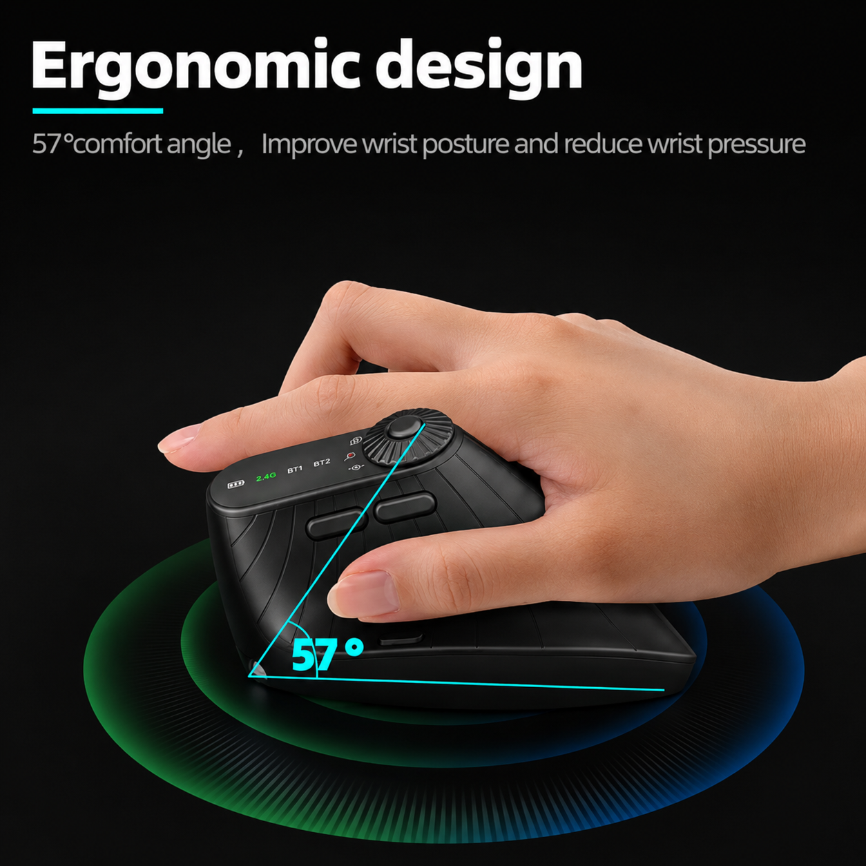 JOMAA Mouse 57 Degree Hand Posture Comfort
