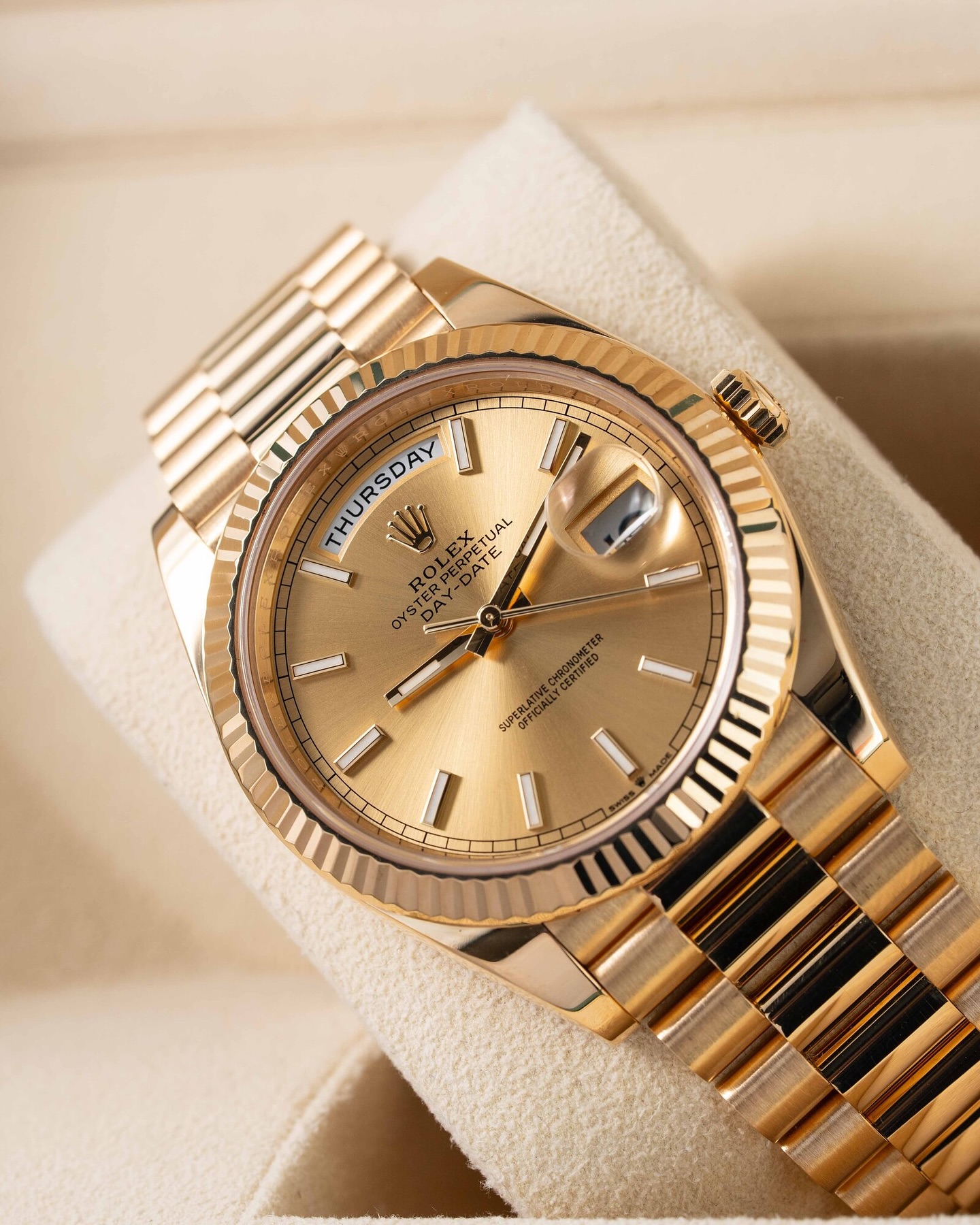 Watch on wrist