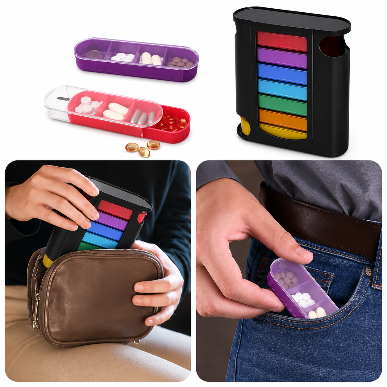 7 Day Medicine Organizer - ৪ কম্পার্টমেন্ট