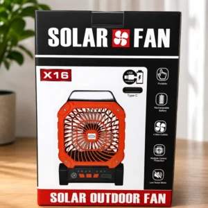 Rechargeable Solar Fan x16